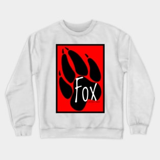 Fox Layng Art Logo Red/White Crewneck Sweatshirt